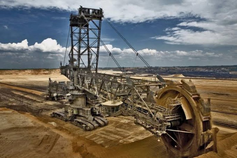 The huge Bagger 288 excavator at a German open-cast mine