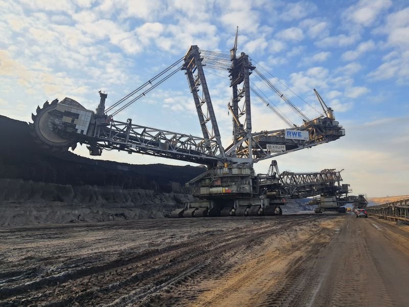 Bagger 288 excavating overburden at a surface coal mine