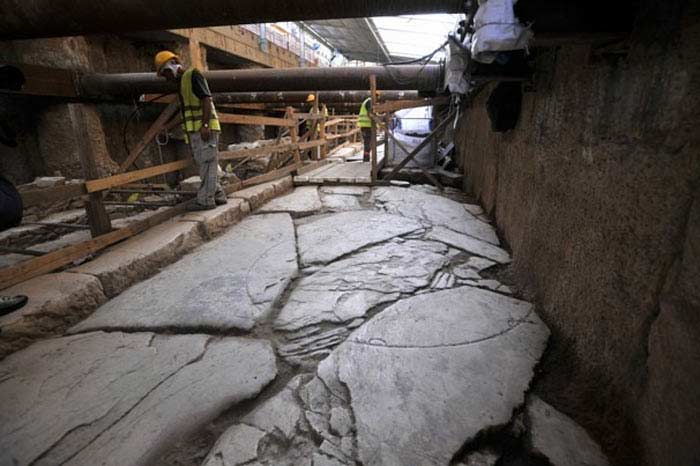 Roman road in Thessaloniki