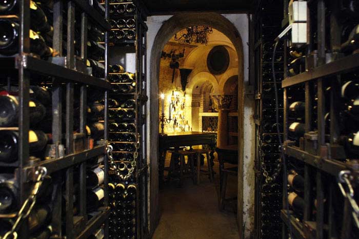 The historic wine cellar of La Tour d’Argent in Paris