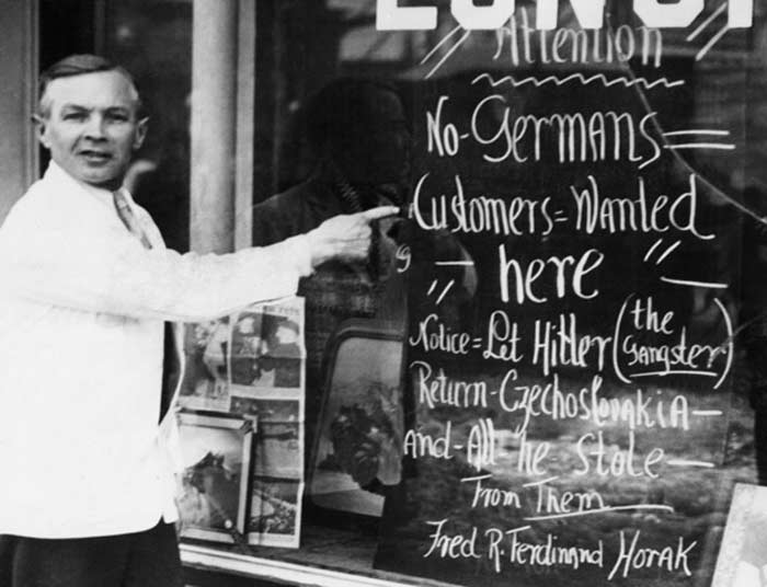 Germany's annexation of the Sudetenland - 1938
