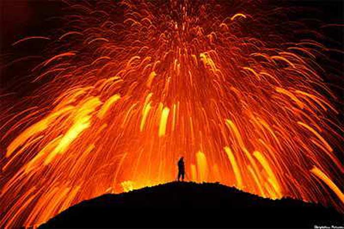 Volcanic eruption