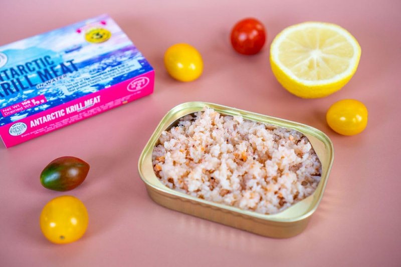 Canned Antarctic krill meat