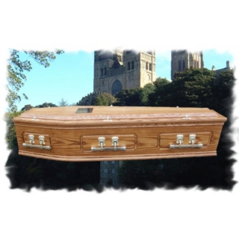 Traditional wooden coffins made from oak